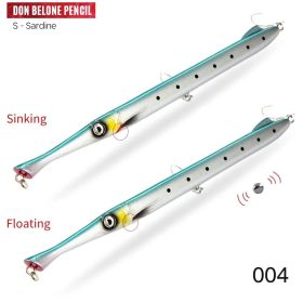 Fishing Slow-shake Submerged Pencil Jinqiang Lure Sea Water (Option: 004-225mm27g)