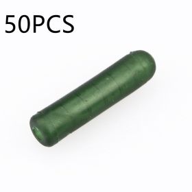 Silver Carp Bighead Fishing Set Hose Lengthened Silicone Fishing Gear Accessories (Option: Dark Green 50pcs)