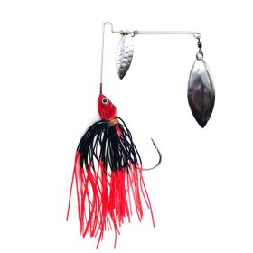 Tassel Beard Composite Sequins Sea Fishing Topmouth Culter Weever Lure (Option: Red And Black-Silver)