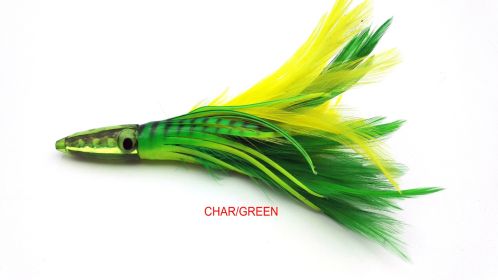 Acrylic Sea Fishing Octopus Headband Feathered Dress Lure (Color: Green)