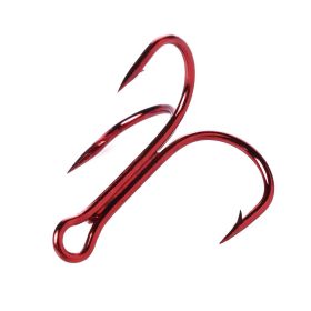 Treble Hook Anchor Hook Big Anchor Hook Barbed Fishhook (Option: Red-Specification Four)