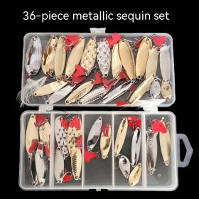 Lure Pineapple Sequin Box Iron False Bait (Option: 36 Pieces)