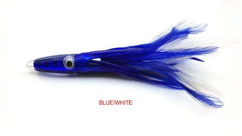 Acrylic Sea Fishing Octopus Headband Feathered Dress Lure (Color: Blue)