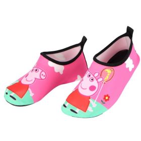 Marvel Spider-Man Boys Floor Socks Girls Frozen Elsa Children Outdoor Water Shoes Kids Diving Wading Shoes Beach Swimming Shoes (Color: piggy-21)