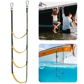 Rope Ladder for Inflatable Boat, Kayak, Motorboat, Canoeing Boat Ladder with Reflective Strips 3/4 Steps (size: 4 Steps)