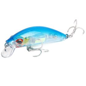 1Pcs Lifelike Luminous Minnow Winter Fishing Lures 70mm/11g Hard Artificial Bait Fish Tackle Crankbaits Fishing Accessories (Color: 3)