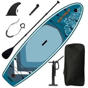 Inflatable Paddle Board, Stand Up Paddle Boards for Adults, Sup Board for Fishing, Wide Stance for All Levels, Inflatable Standup Paddleboard (Color: Q-WIND)