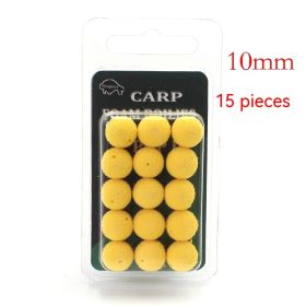 Super Large Buoyancy Fishing Beads Carp Fishing Foam Float Reverse Bottom Lure White Amur Black Carp European Style (Option: Yellow 10mm)