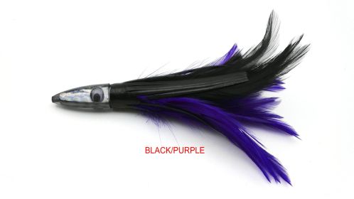 Acrylic Sea Fishing Octopus Headband Feathered Dress Lure (Color: Black)