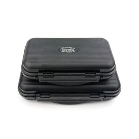 Fishing Accessories Plastic Three-layer Waterproof Wool Hook Box (Option: Black-Large Size)